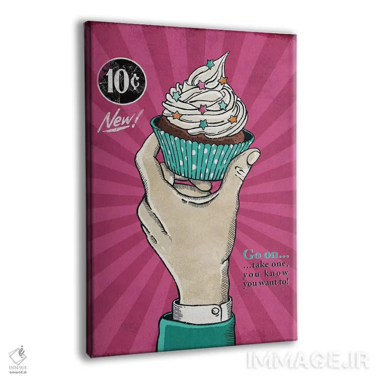 تابلو دکوراتیو به خودت برس اثر استر کی - نمای پرسپکتیو محصول