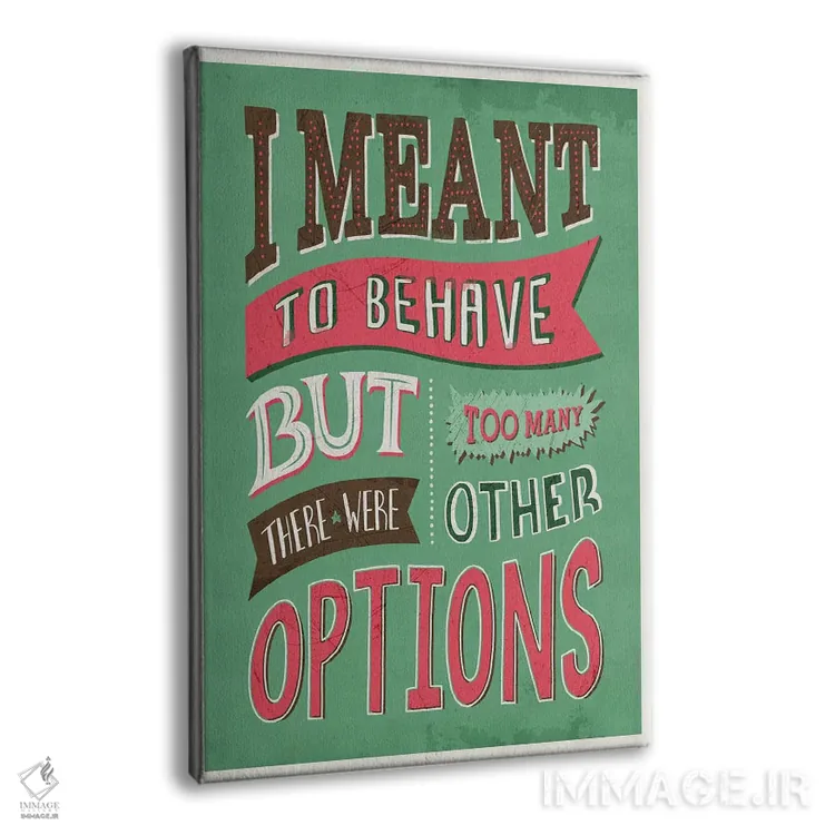 تابلو دکوراتیو گزینه های بیش از حد اثر استر کی - نمای پرسپکتیو محصول