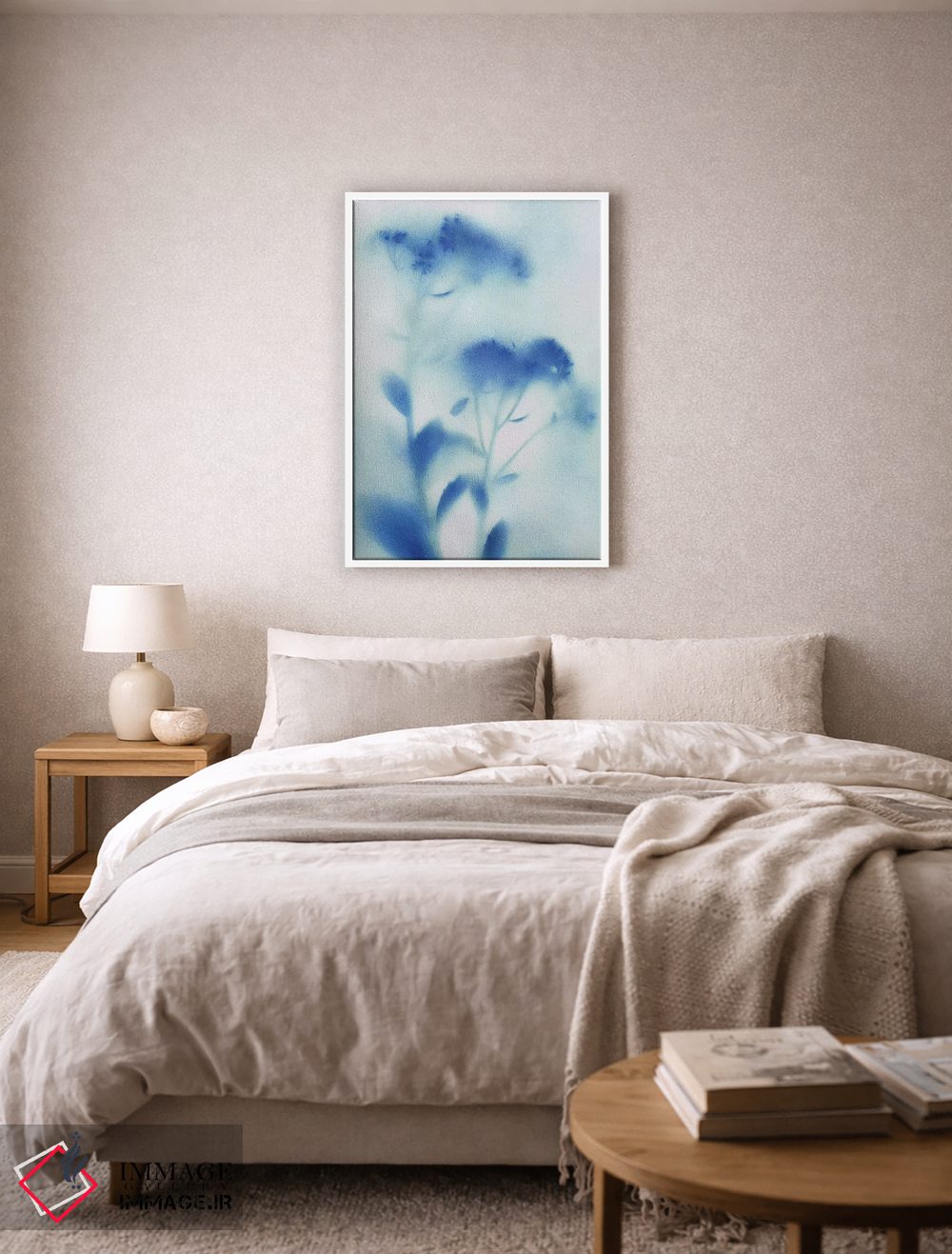 تابلو انتزاعی گل های دشت مه آلود شماره ۱ اثر کاترینا کراون - D6W