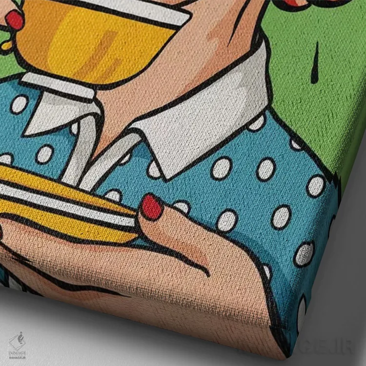 تابلو دکوراتیو امید وجود دارد اثر استر کی - نمای نزدیک بافت بوم