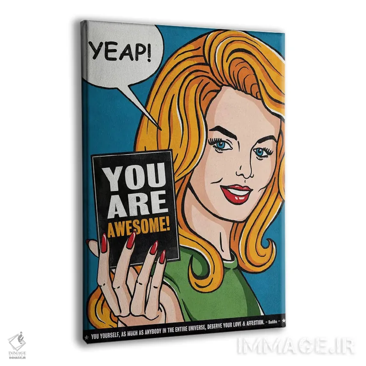 تابلو دکوراتیو تو فوق العاده ای اثر استر کی - نمای پرسپکتیو محصول