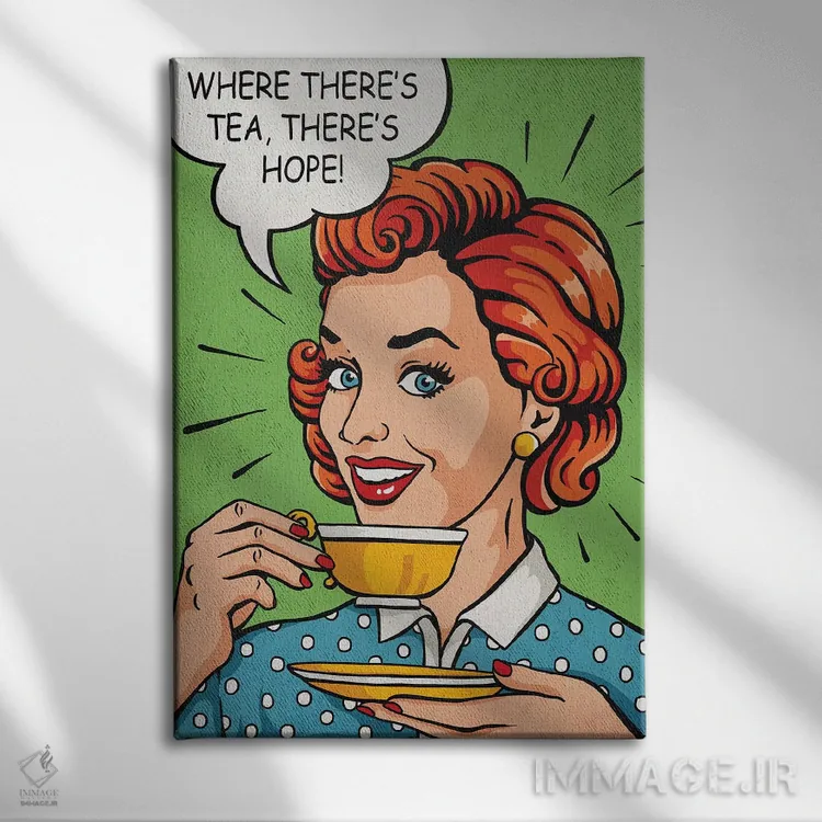 تابلو دکوراتیو امید وجود دارد اثر استر کی - نمای روبهرو روی دیوار