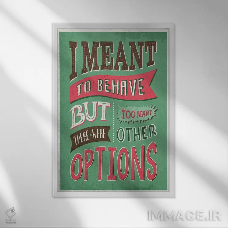 تابلو دکوراتیو گزینه های بیش از حد اثر استر کی - نمای قابدار سفید