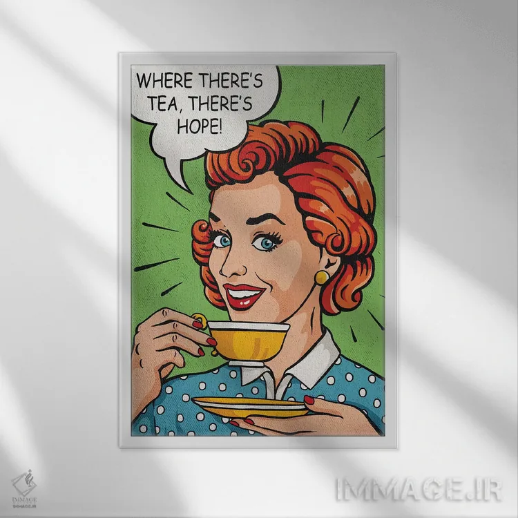 تابلو دکوراتیو امید وجود دارد اثر استر کی - نمای قابدار سفید