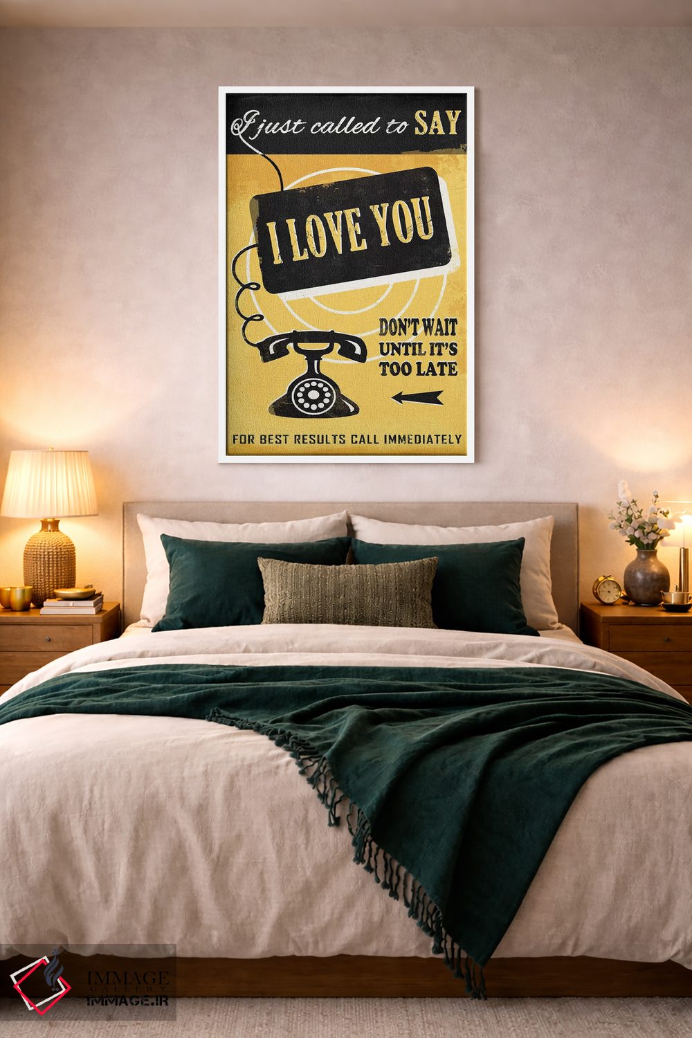 تابلو دکوراتیو بگو دوستت دارم اثر استر کی - D3W