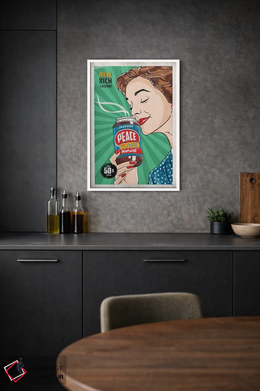 تابلو دکوراتیو آرامش فوری اثر استر کی - D1W