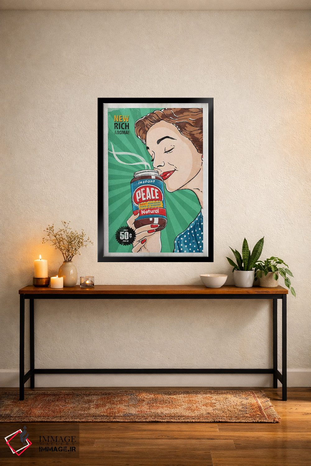 تابلو دکوراتیو آرامش فوری اثر استر کی - D4B