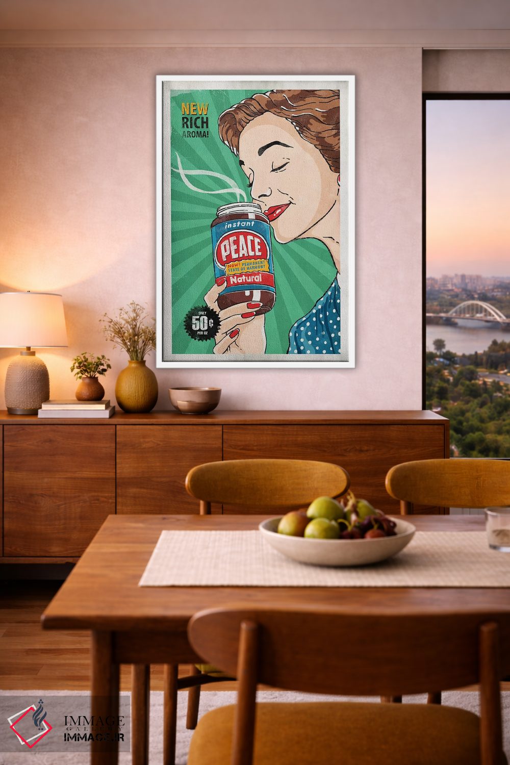 تابلو دکوراتیو آرامش فوری اثر استر کی - D5W