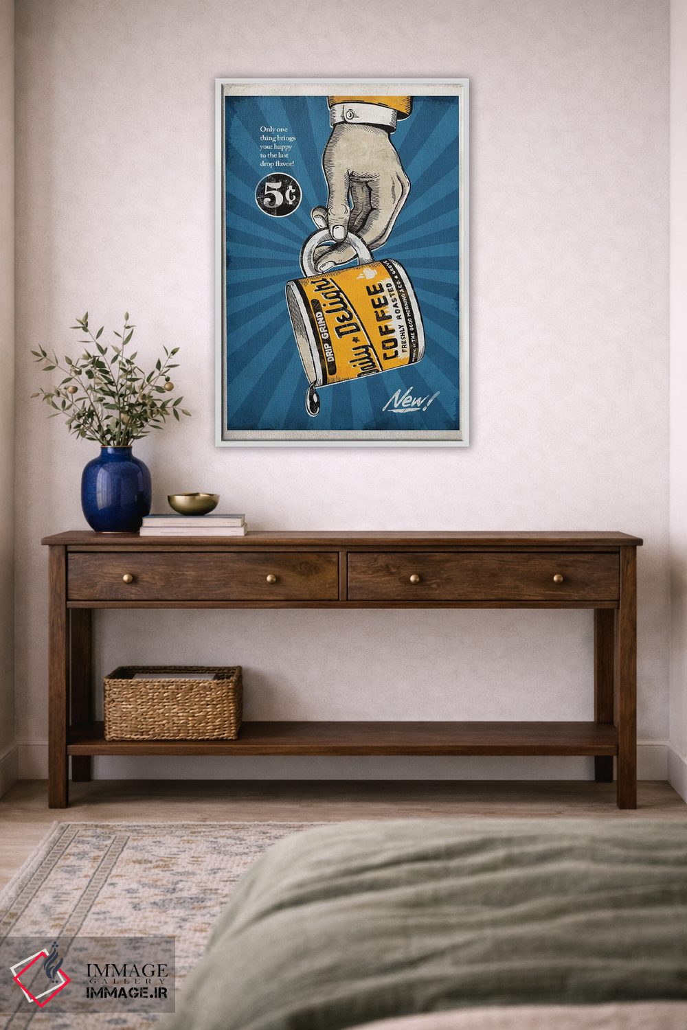 تابلو دکوراتیو شاد تا آخرین قطره اثر استر کی - D2W