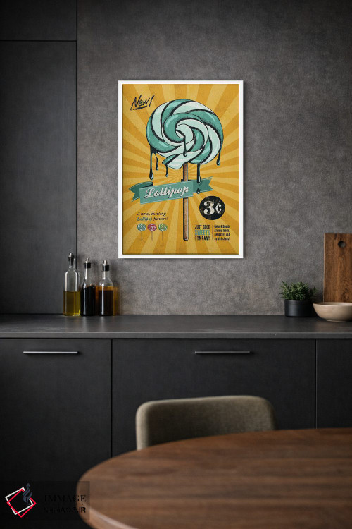 تابلو دکوراتیو آب نبات چوبی اثر استر کی - D1W