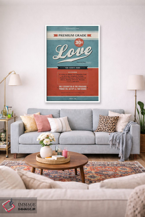 تابلو دکوراتیو عشق اثر استر کی - D1W