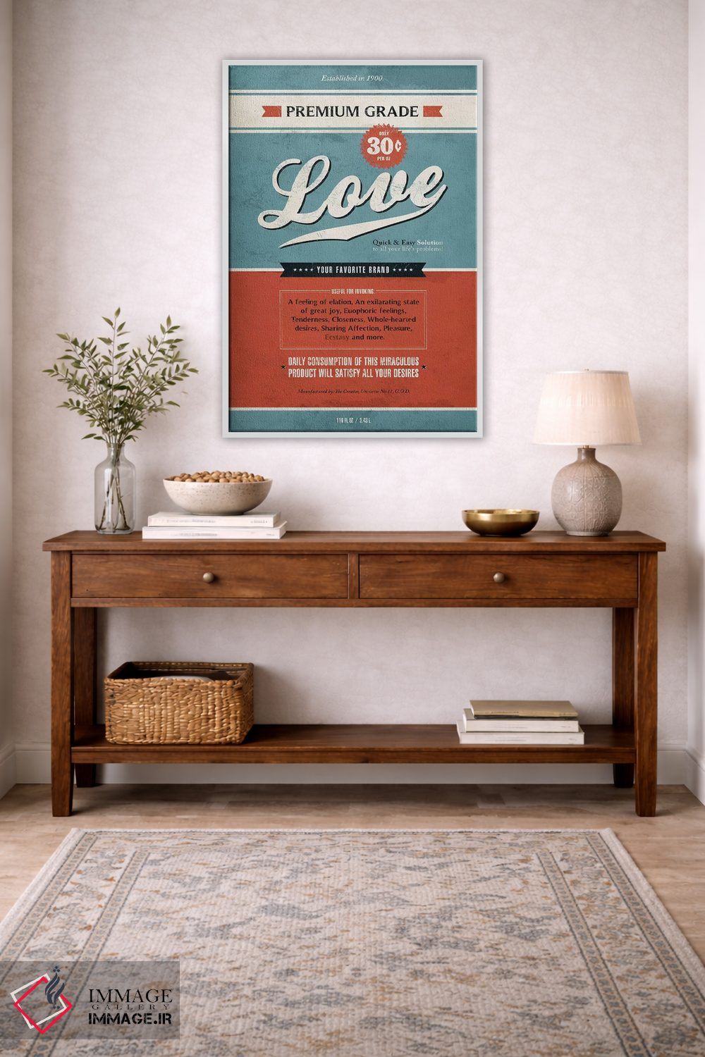 تابلو دکوراتیو عشق اثر استر کی - D2W