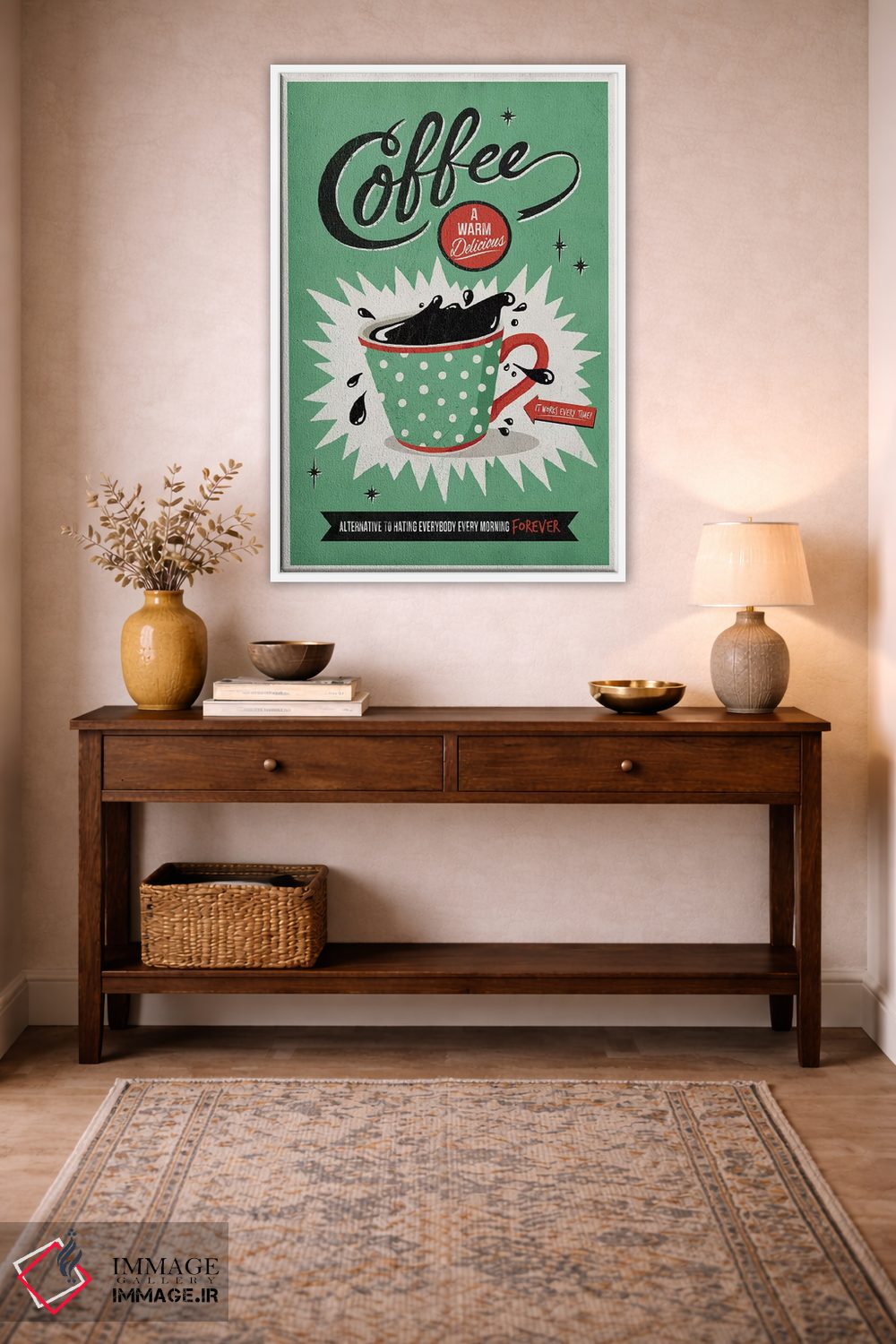 تابلو دکوراتیو نجات یافته با قهوه اثر استر کی - D3W