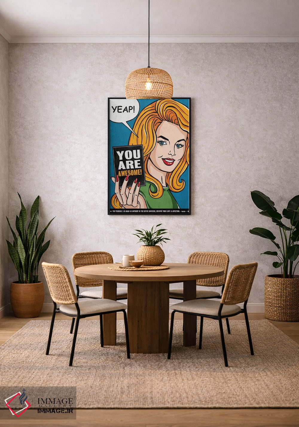 تابلو دکوراتیو تو فوق العاده ای اثر استر کی - D4B