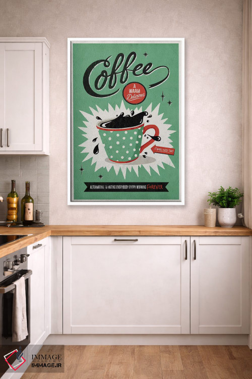 تابلو دکوراتیو نجات یافته با قهوه اثر استر کی - D4W