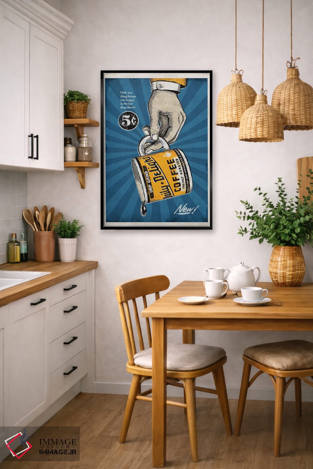 تابلو دکوراتیو شاد تا آخرین قطره اثر استر کی - D6B