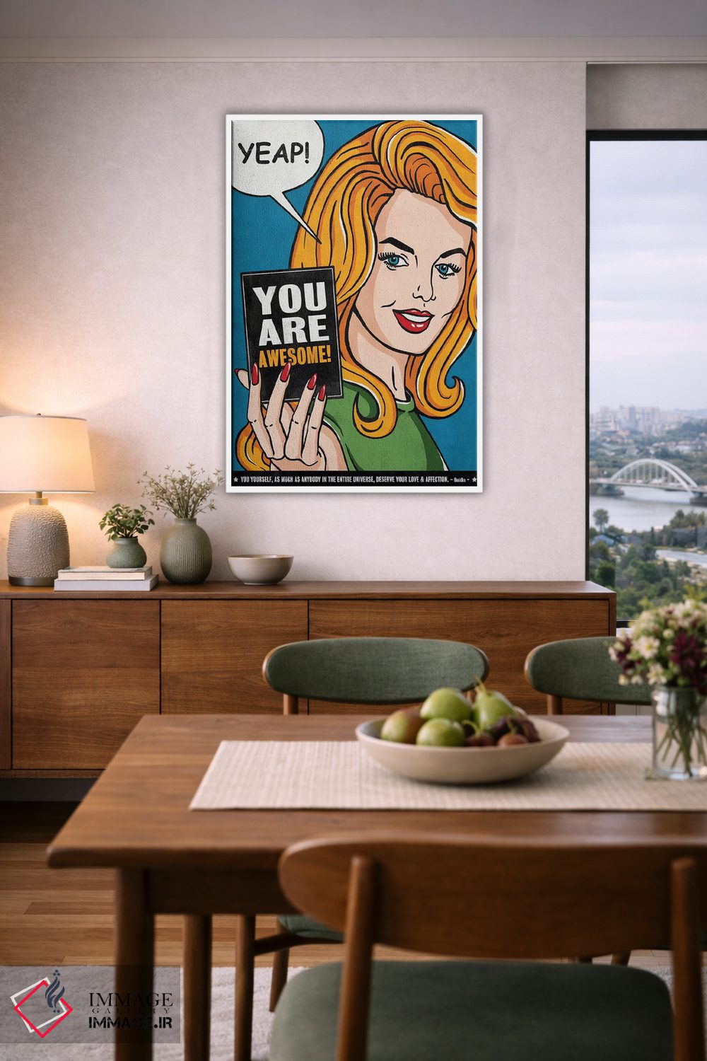 تابلو دکوراتیو تو فوق العاده ای اثر استر کی - D6W