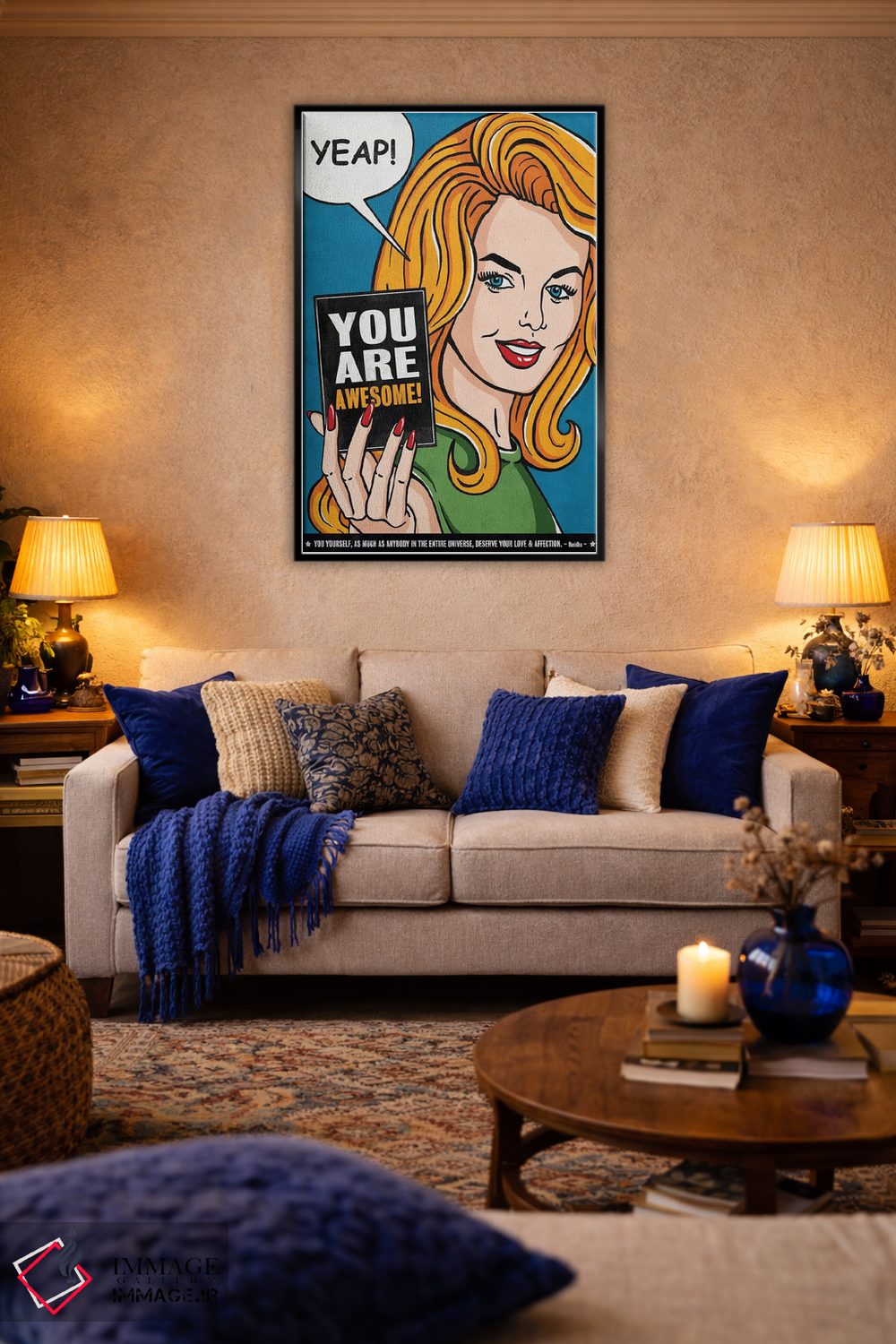 تابلو دکوراتیو تو فوق العاده ای اثر استر کی - D5B