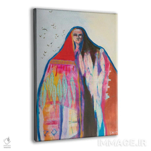 تابلو دکوراتیو گفتگو با پرندگان اثر کری مک کیب - نمای پرسپکتیو محصول