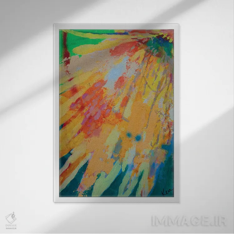 تابلو دکوراتیو درون خورشید ذوب شو اثر کری مک کیب - نمای قابدار سفید