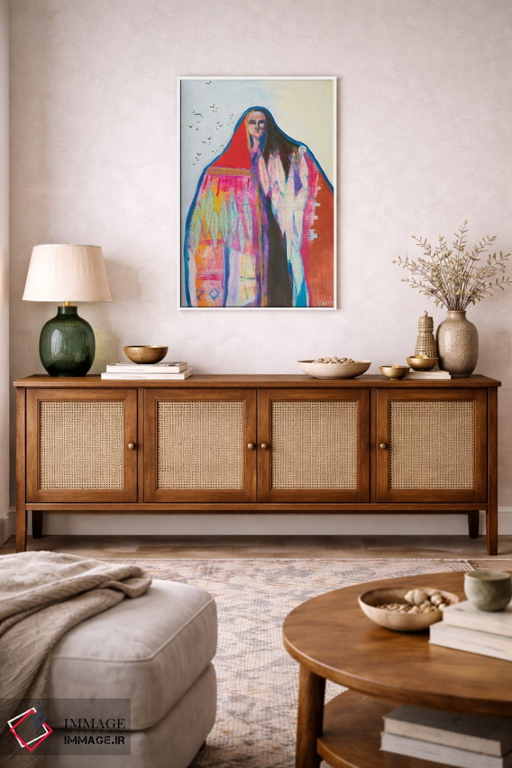 تابلو دکوراتیو گفتگو با پرندگان اثر کری مک کیب - D2W