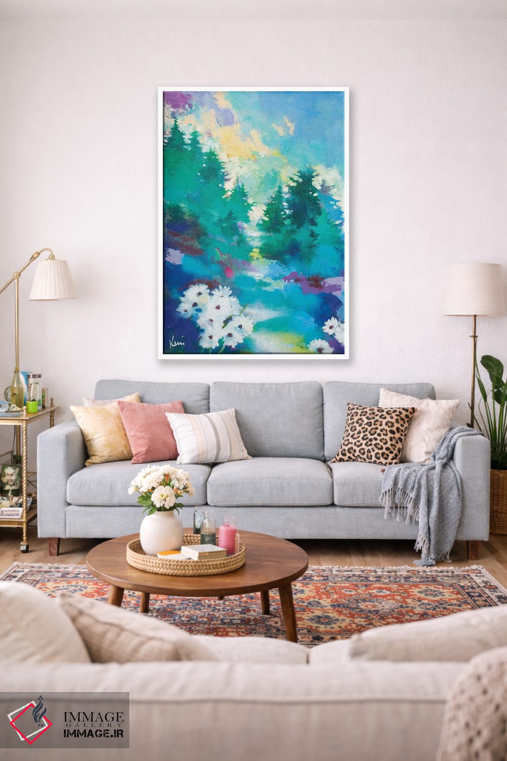 تابلو دکوراتیو نشانه های کوچک در طول راه اثر کری مک کیب - D1W