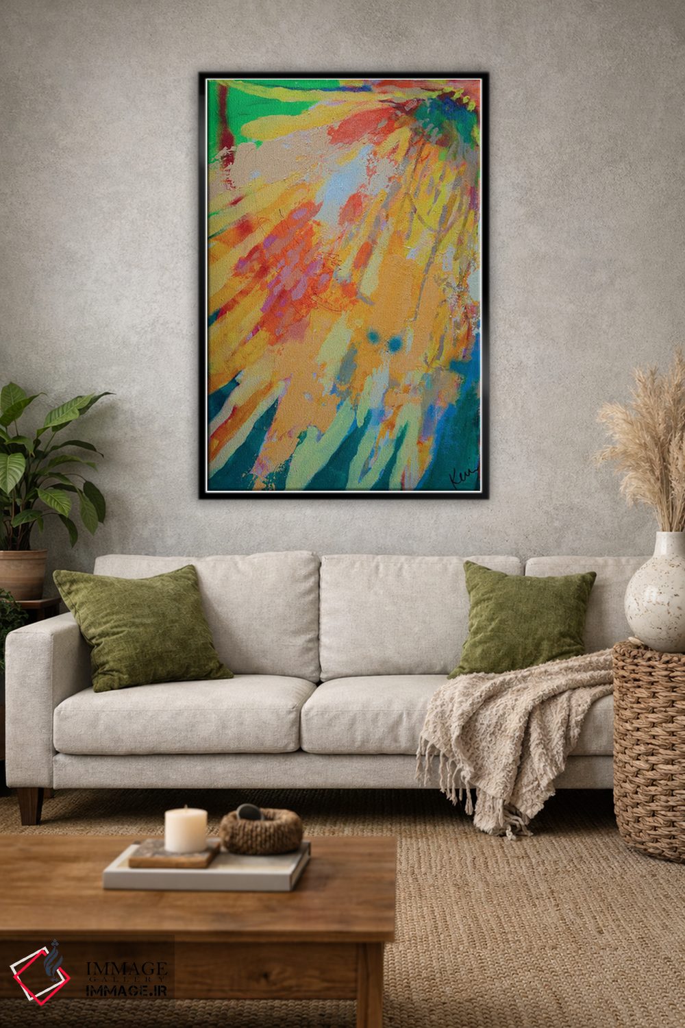 تابلو دکوراتیو درون خورشید ذوب شو اثر کری مک کیب - D1B