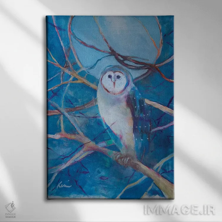 تابلو دکوراتیو دید در شب اثر کری مک کیب - نمای روبهرو روی دیوار