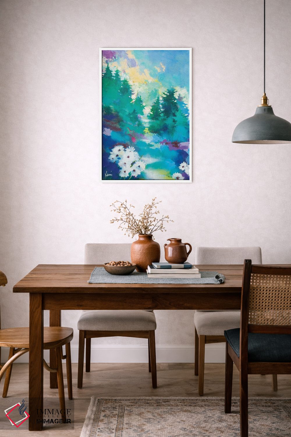 تابلو دکوراتیو نشانه های کوچک در طول راه اثر کری مک کیب - D6W