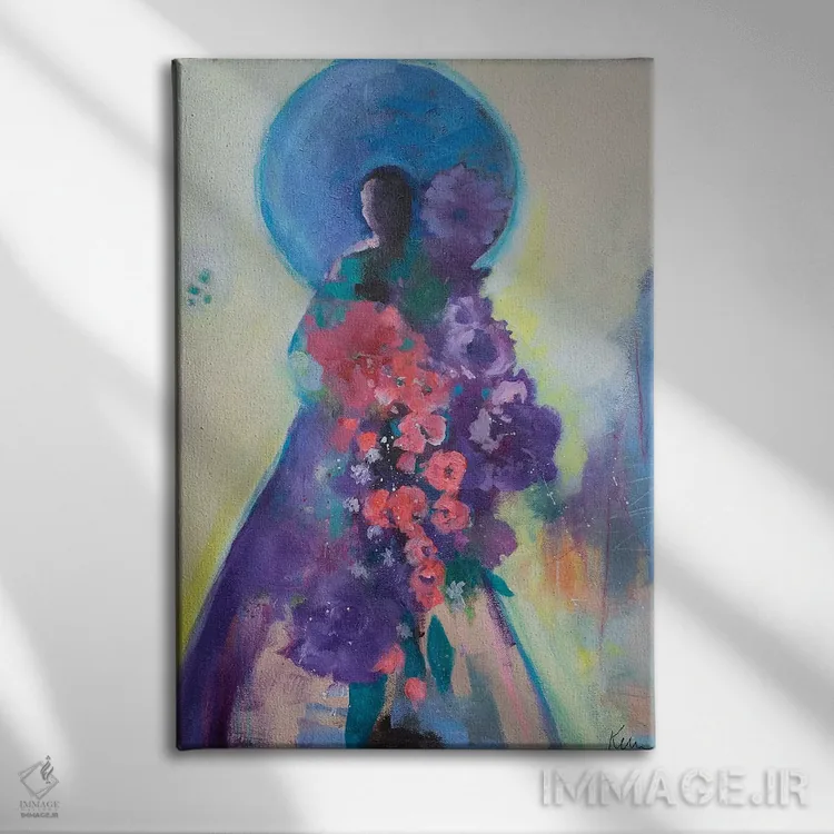 تابلو دکوراتیو تقدیم وفور اثر کری مک کیب - نمای روبهرو روی دیوار