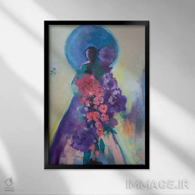 تابلو دکوراتیو تقدیم وفور اثر کری مک کیب - نمای قابدار مشکی