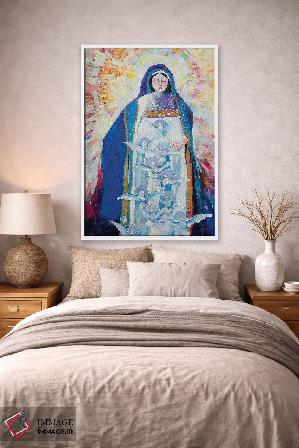 تابلو دکوراتیو مادر صلح برای ما دعا کن اثر کری مک کیب - D2W