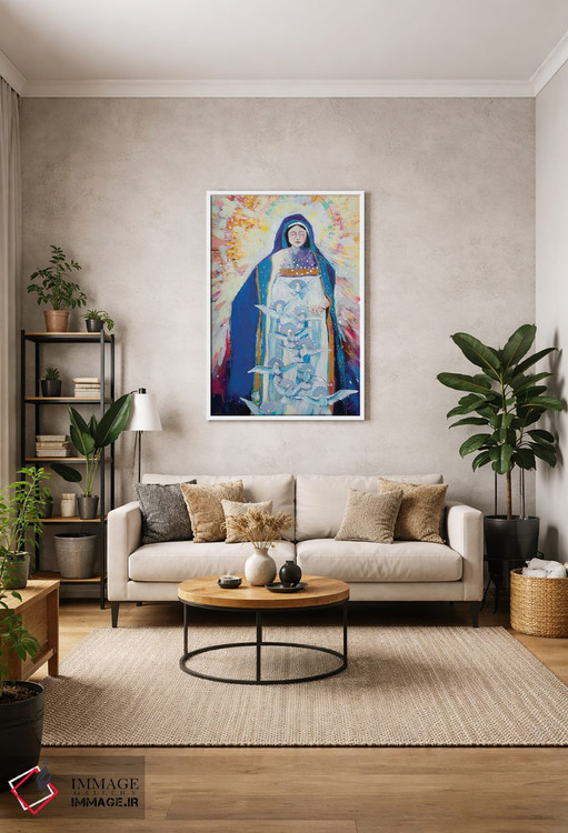 تابلو دکوراتیو مادر صلح برای ما دعا کن اثر کری مک کیب - D1W