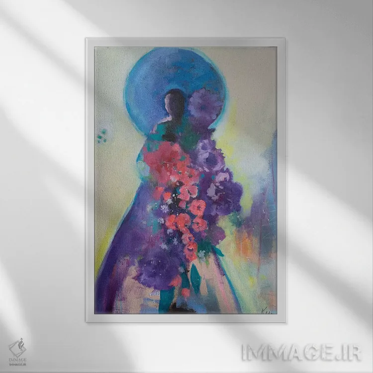 تابلو دکوراتیو تقدیم وفور اثر کری مک کیب - نمای قابدار سفید