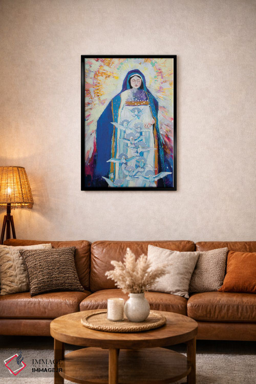 تابلو دکوراتیو مادر صلح برای ما دعا کن اثر کری مک کیب - D3B