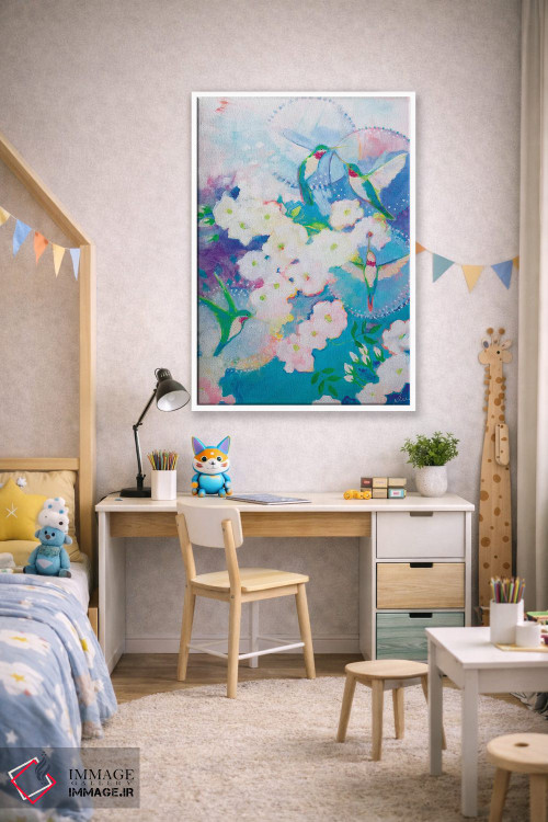 تابلو دکوراتیو خوشامد پرمانند اثر کری مک کیب - D1W