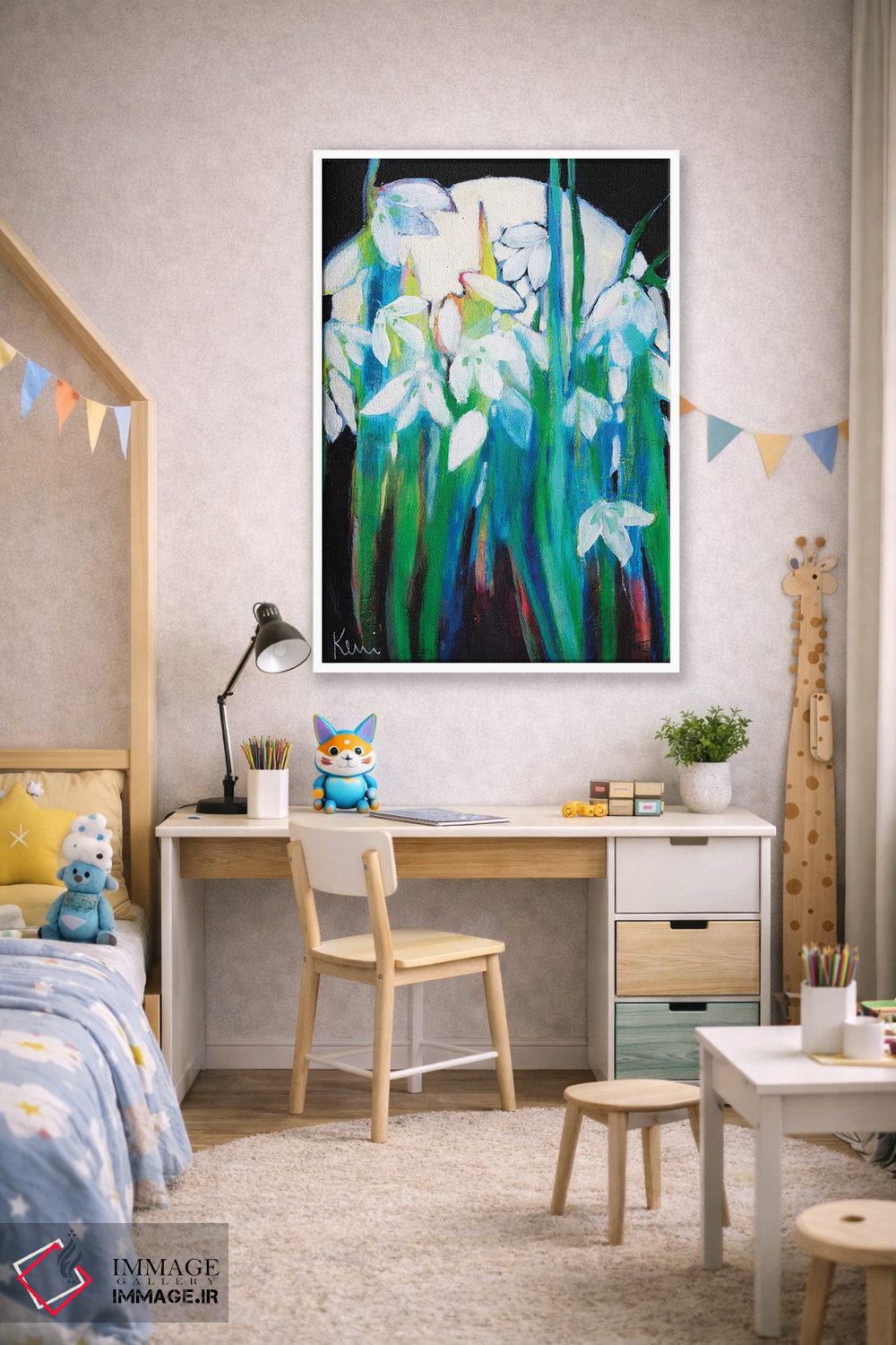 تابلو دکوراتیو شکوفه دادن در مهتاب اثر کری مک کیب - D1W