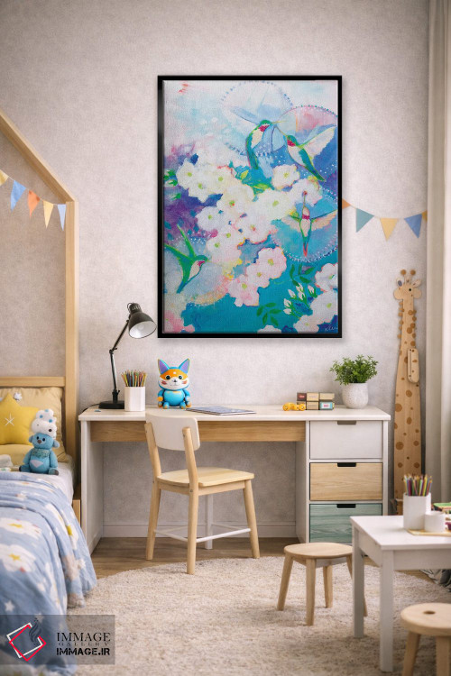 تابلو دکوراتیو خوشامد پرمانند اثر کری مک کیب - D2B