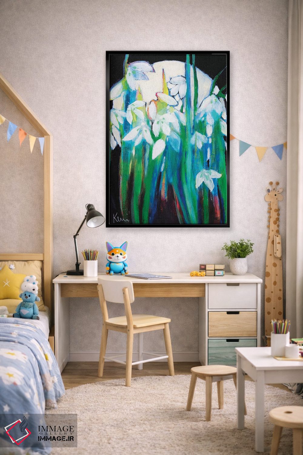 تابلو دکوراتیو شکوفه دادن در مهتاب اثر کری مک کیب - D2B