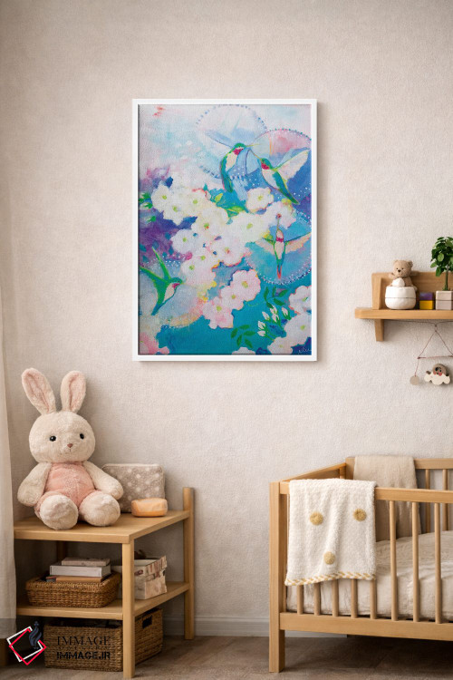 تابلو دکوراتیو خوشامد پرمانند اثر کری مک کیب - D3W