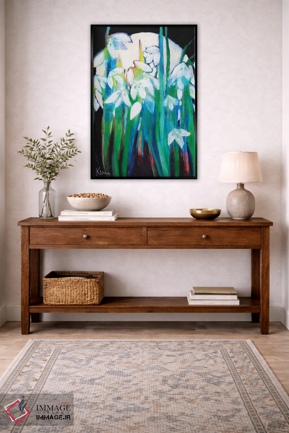 تابلو دکوراتیو شکوفه دادن در مهتاب اثر کری مک کیب - D5B