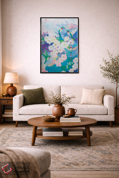 تابلو دکوراتیو خوشامد پرمانند اثر کری مک کیب - D5B