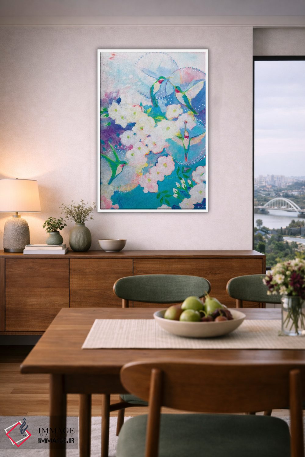 تابلو دکوراتیو خوشامد پرمانند اثر کری مک کیب - D6W