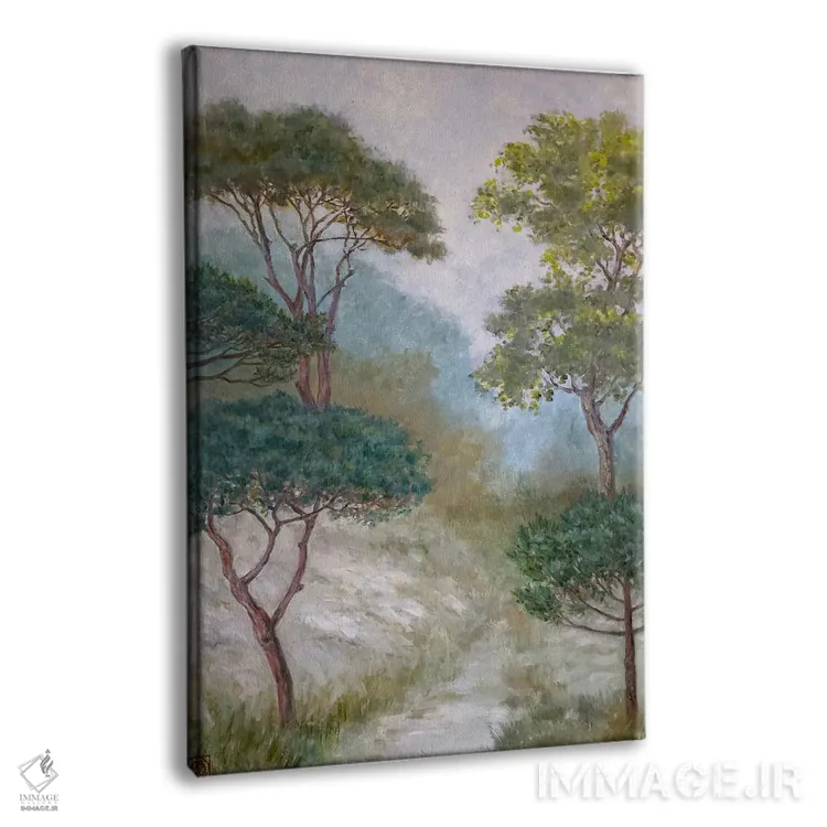 تابلو دکوراتیو منظره جنگلی شماره ۳ اثر کاتیا بلینی - نمای پرسپکتیو محصول