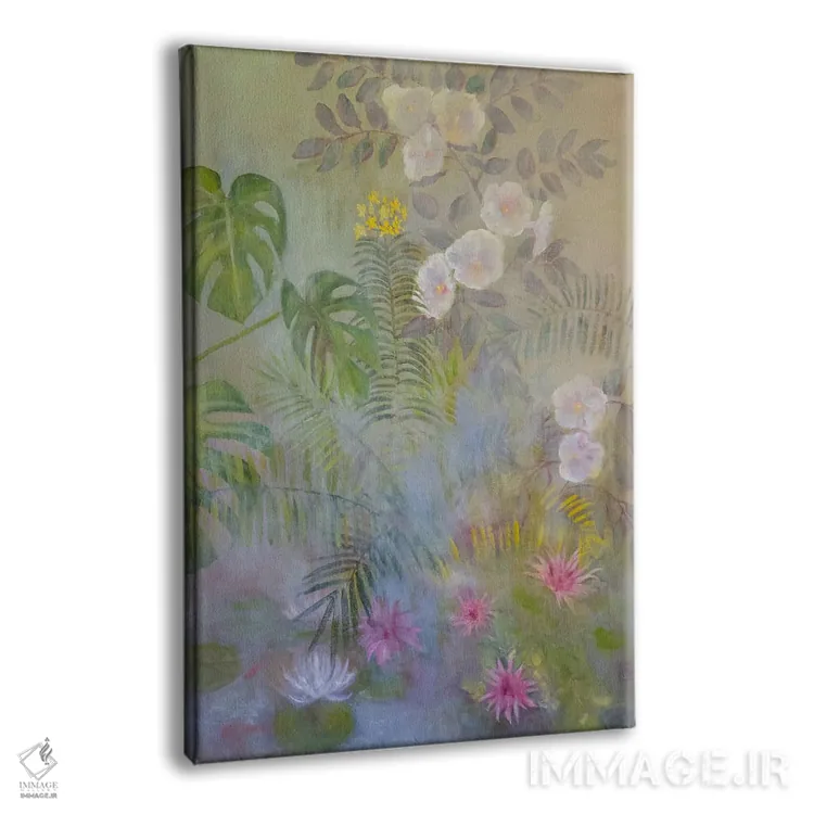 تابلو دکوراتیو برکه شکوفه دار اثر کاتیا بلینی - نمای پرسپکتیو محصول