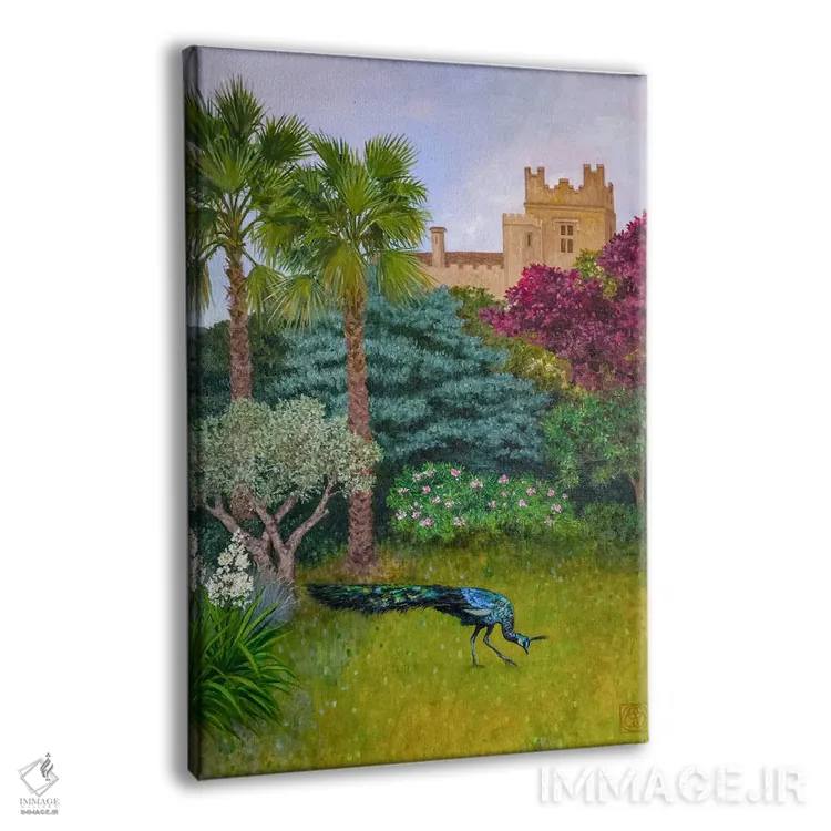 تابلو دکوراتیو باغ قلعه اثر کاتیا بلینی - نمای پرسپکتیو محصول