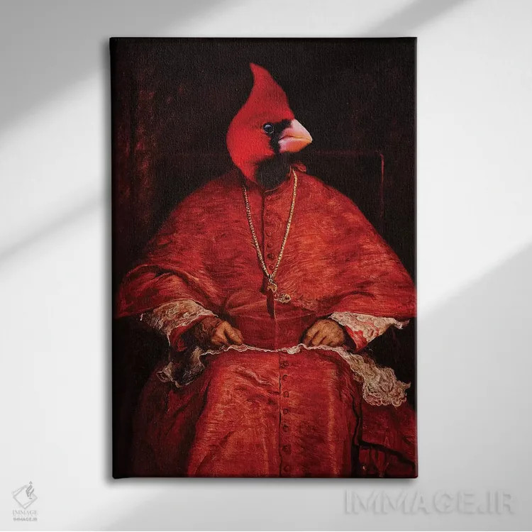 تابلو دکوراتیو کارباورال اثر کارن بورک - نمای روبهرو روی دیوار