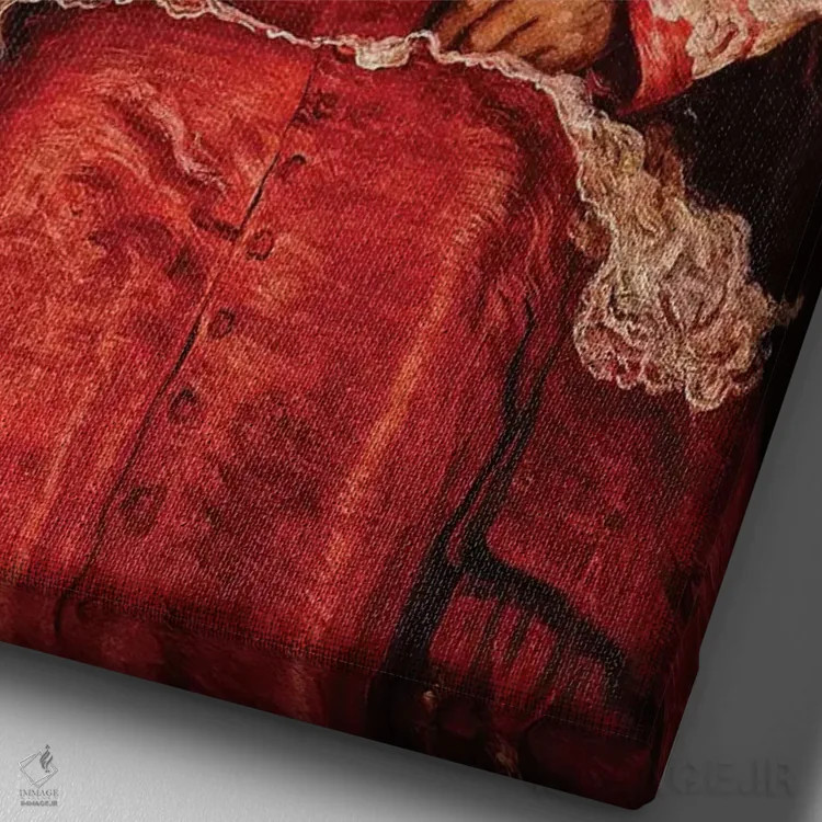 تابلو دکوراتیو کارباورال اثر کارن بورک - نمای نزدیک بافت بوم