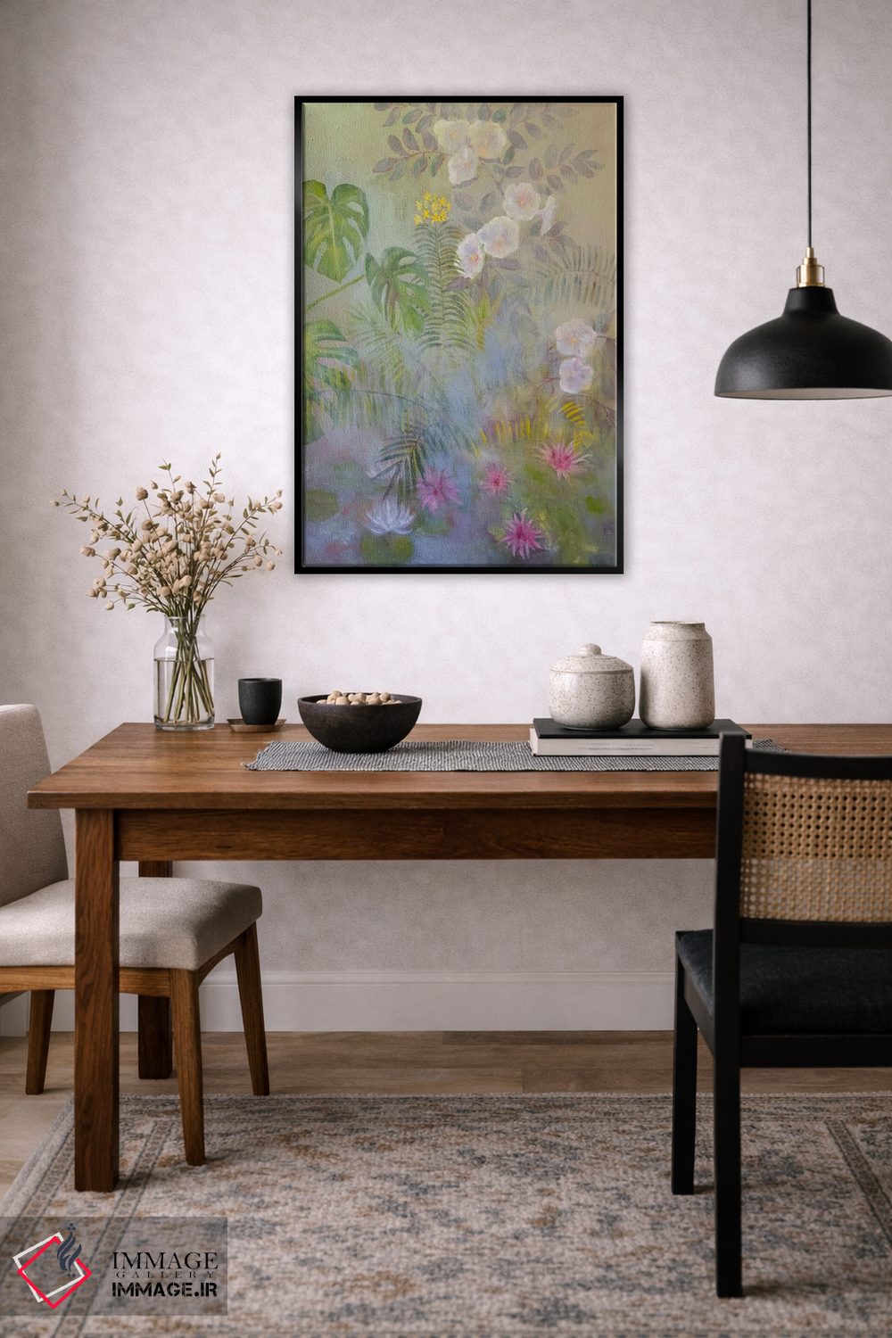 تابلو دکوراتیو برکه شکوفه دار اثر کاتیا بلینی - D4B