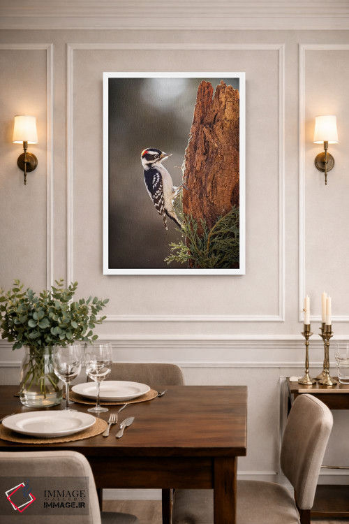 تابلو دکوراتیو دارکوب داونی اثر کارن بورک - D1W